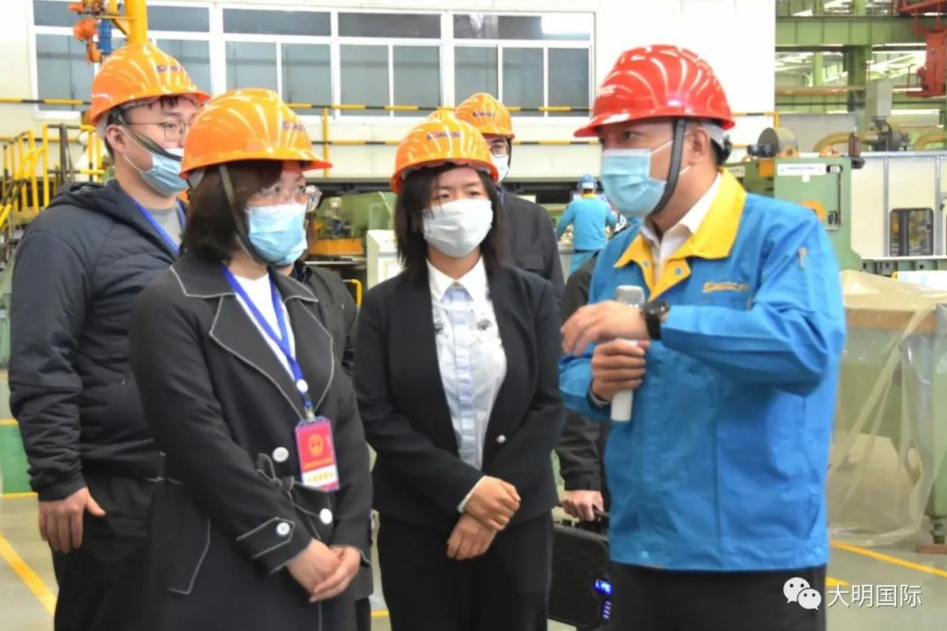 太原市尖草坪区人大党委会党组书记、主任赵晓红一行调研尊龙凯时 - 人生就是搏!太原加工中心